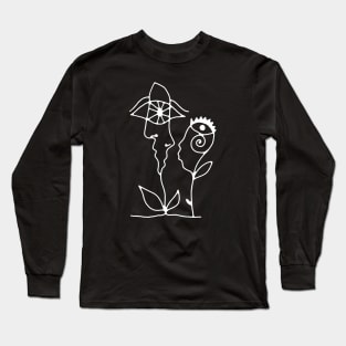 flower face Long Sleeve T-Shirt